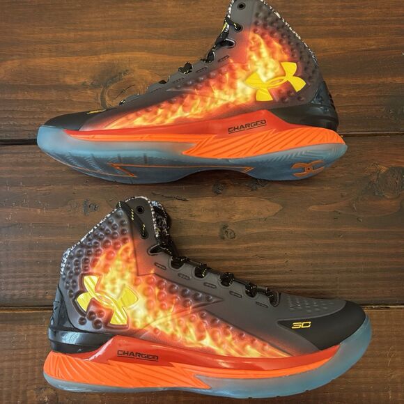 Under Armour Curry 1 Retro Curry Jam Basketball Shoes main image 4